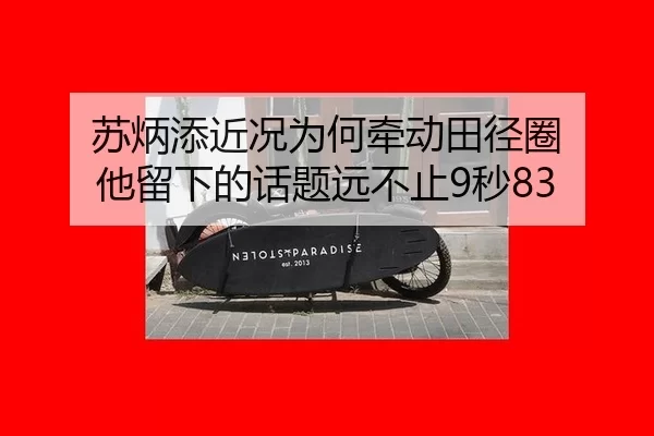 苏炳添近况为何牵动田径圈 他留下的话题远不止9秒83